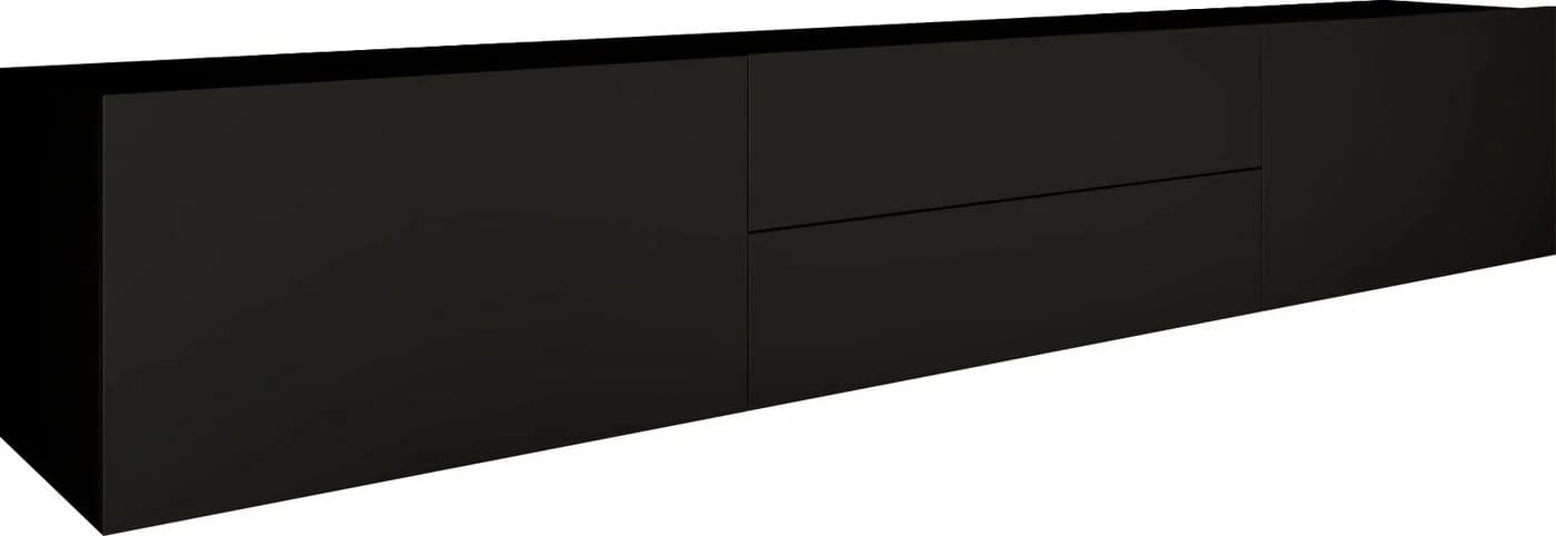 borchardt Möbel Lowboard Sophia Schwarz Matt Modern - Bild 2