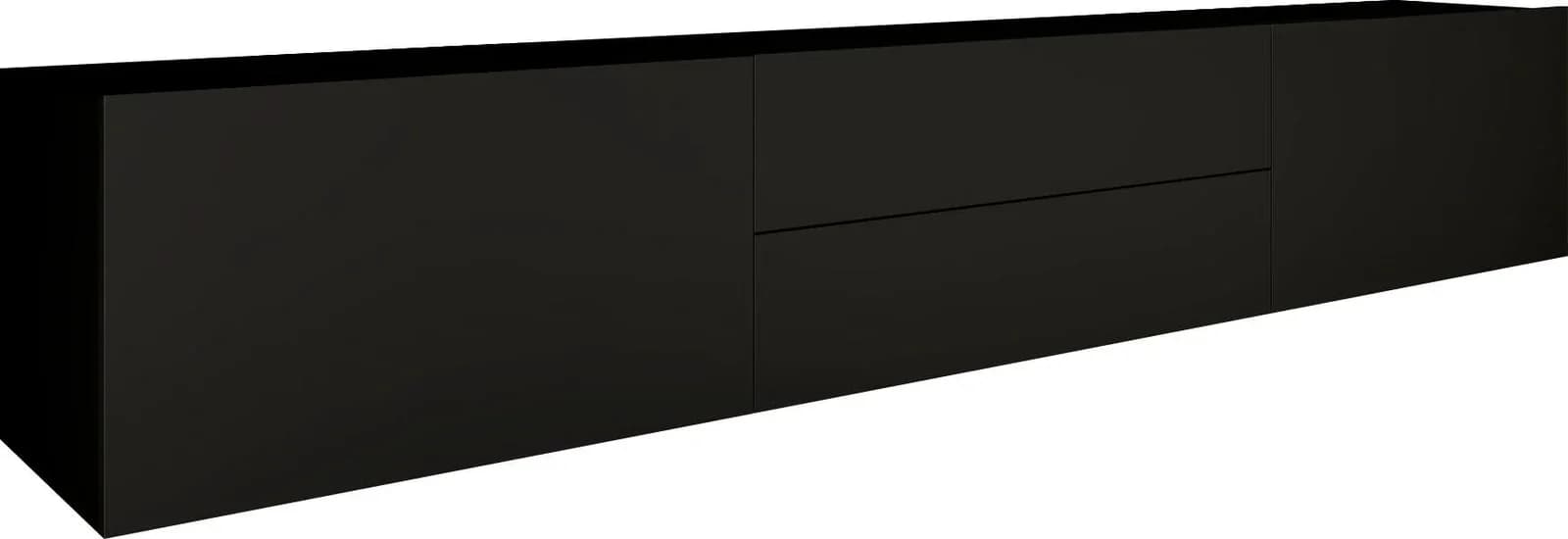 borchardt Möbel Lowboard Sophia Schwarz Matt Modern - Bild 5