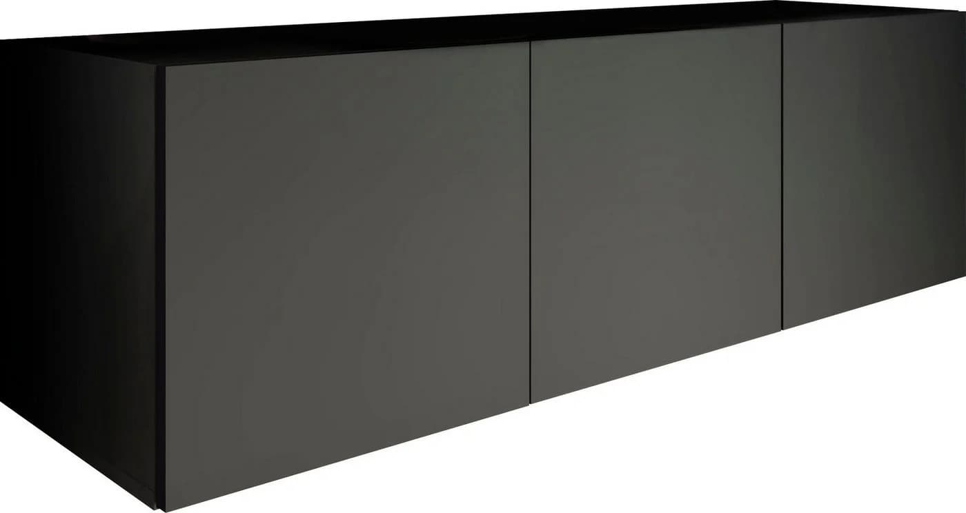 borchardt Möbel Lowboard Vaasa Hängeschrank 3 Türen Schwarz Matt - Bild 3