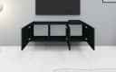 borchardt Möbel Lowboard Vaasa Hängeschrank 3 Türen Schwarz Matt Bild 4