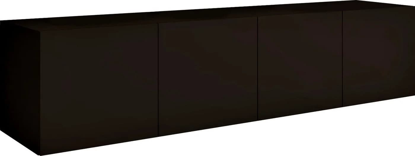 borchardt Möbel Lowboard Vaasa Schwarz Matt Hängeschrank 4 Türen - Bild 2