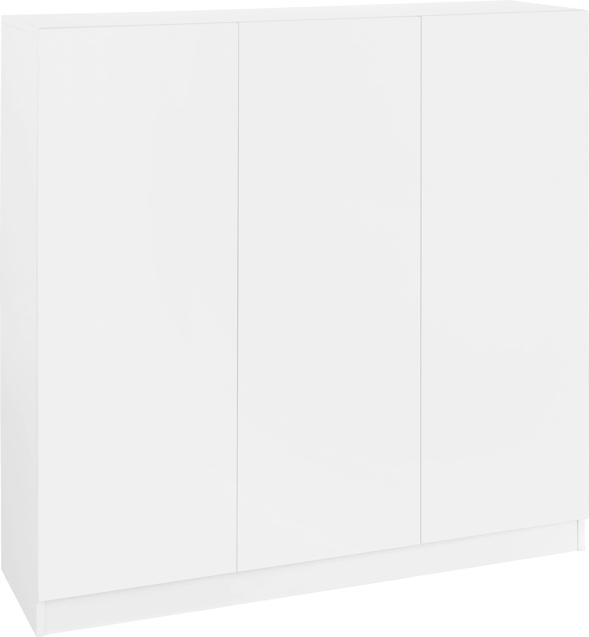 Borchardt Möbel Vaasa Schuhschrank 3-türig Weiß Push-to-Open - Bild 5