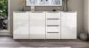 Highboard BORCHARDT MÖBEL Tom Weiß Hochglanz 200 cm Bild 1