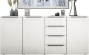 Borchardt Möbel Highboard Tom Weiß Matt 200cm Bild 5