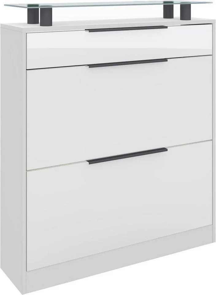 Borchardt Möbel Schuhschrank Tom mit Schuhkipper und Glasablage