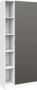Garderobenschrank Dolly Weiß/Graphit Modern Bild 2
