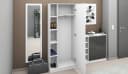 Garderobenschrank Dolly Weiß/Graphit Modern Bild 3