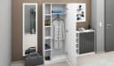 Garderobenschrank Dolly Weiß/Graphit Modern Bild 4