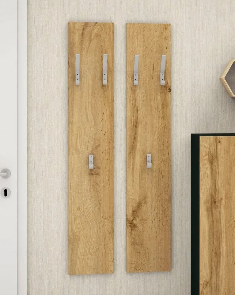 Borchardt Möbel Vaasa Garderobenpaneel Braun 2er-Set