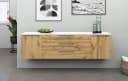 BORCHARDT MÖBEL Sideboard Oliva Weiß/Wotan Eiche 200cm Bild 1