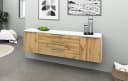 BORCHARDT MÖBEL Sideboard Oliva Weiß/Wotan Eiche 200cm Bild 4