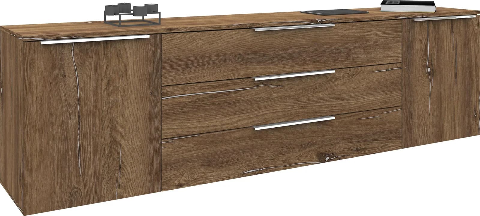 Borchardt Möbel Sideboard Oliva Vintage Eiche 200cm