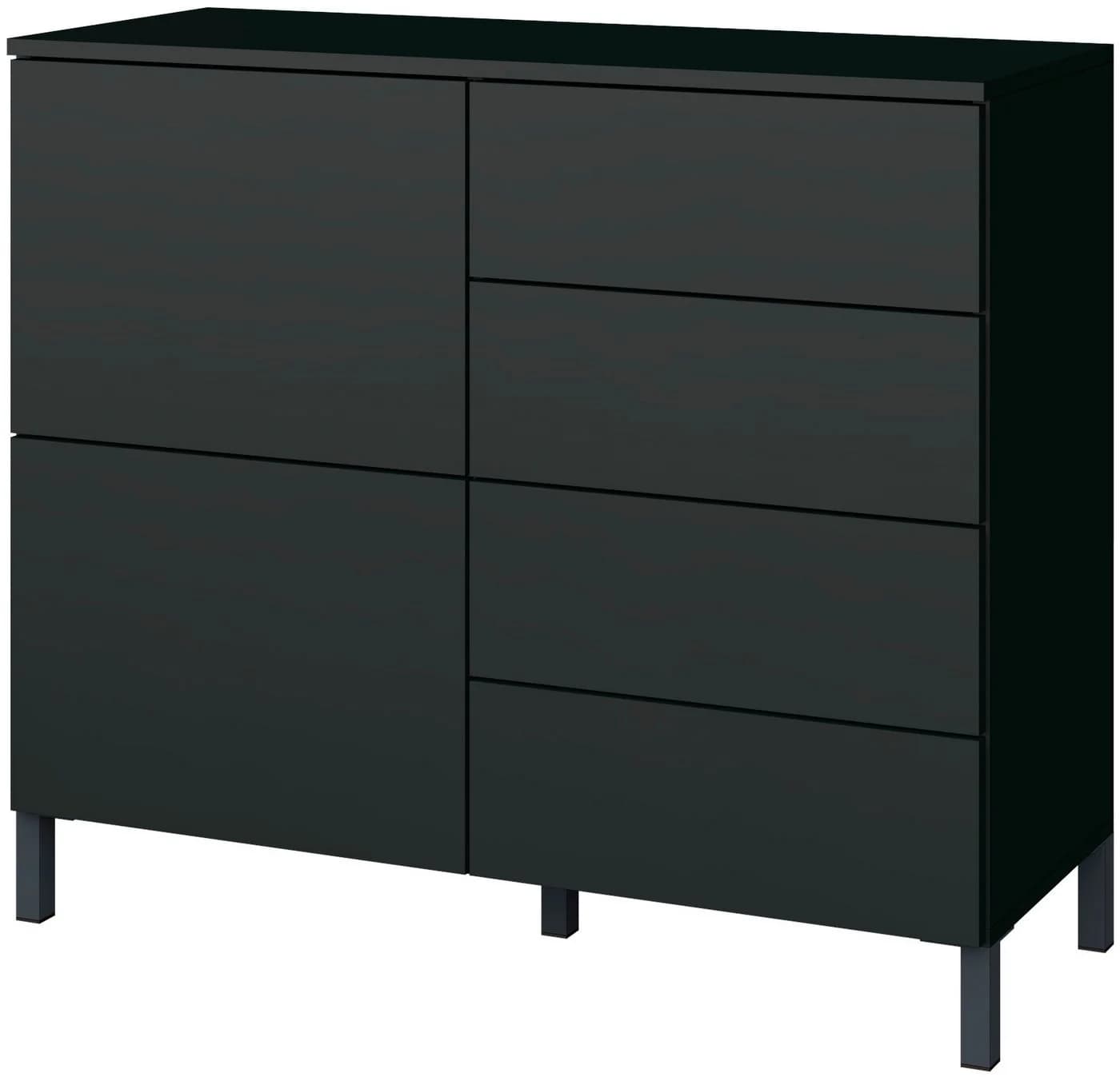 Kommode Haama Borchardt Möbel Schwarz Modern Push-to-Open - Bild 2