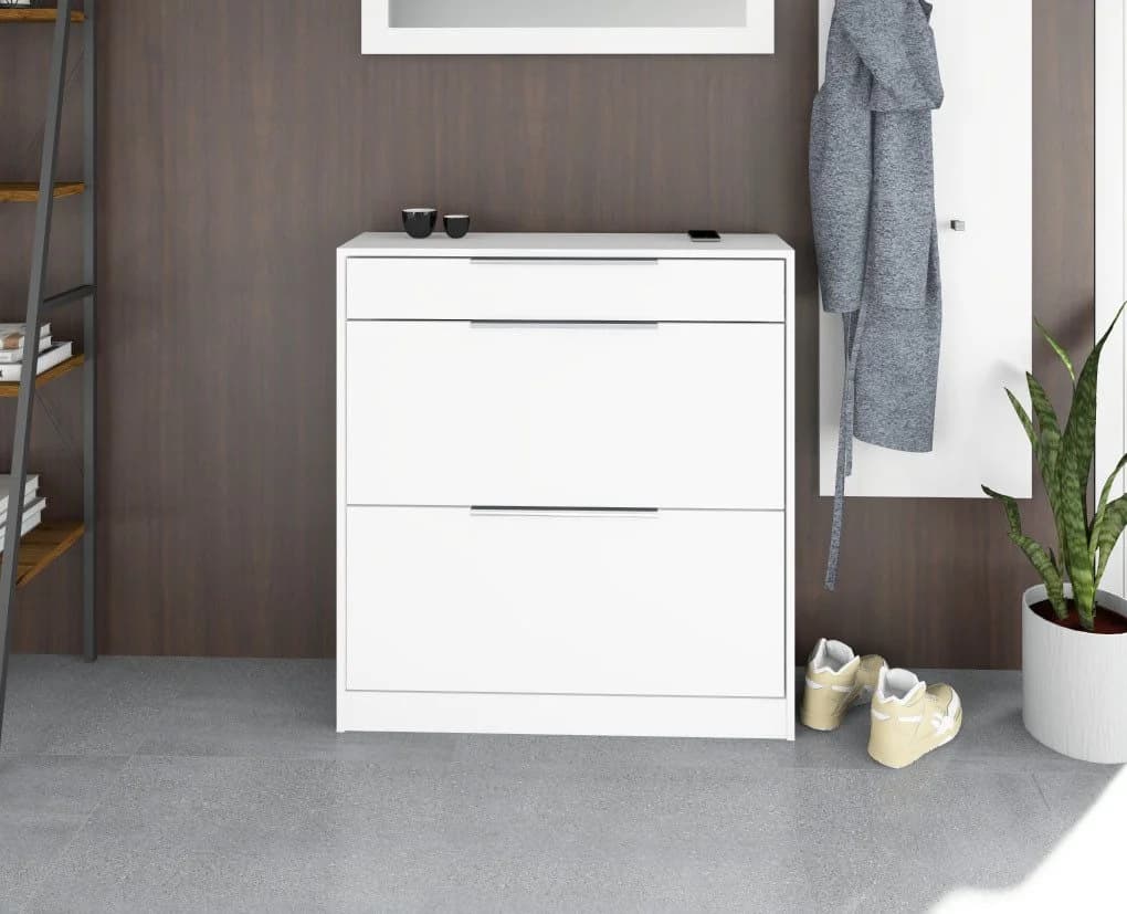 Borchardt Möbel Schuhschrank Oliva Weiß Matt - Bild 3