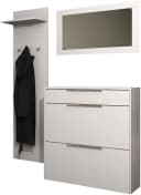 Modernes Garderoben-Set aus Spanplatte und Aluminium Bild 2