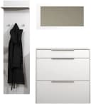 Modernes Garderoben-Set aus Spanplatte und Aluminium Bild 3