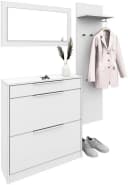 borchardt Möbel Garderoben-Set Oliva Weiß 3-teilig mit Schuhschrank Bild 1