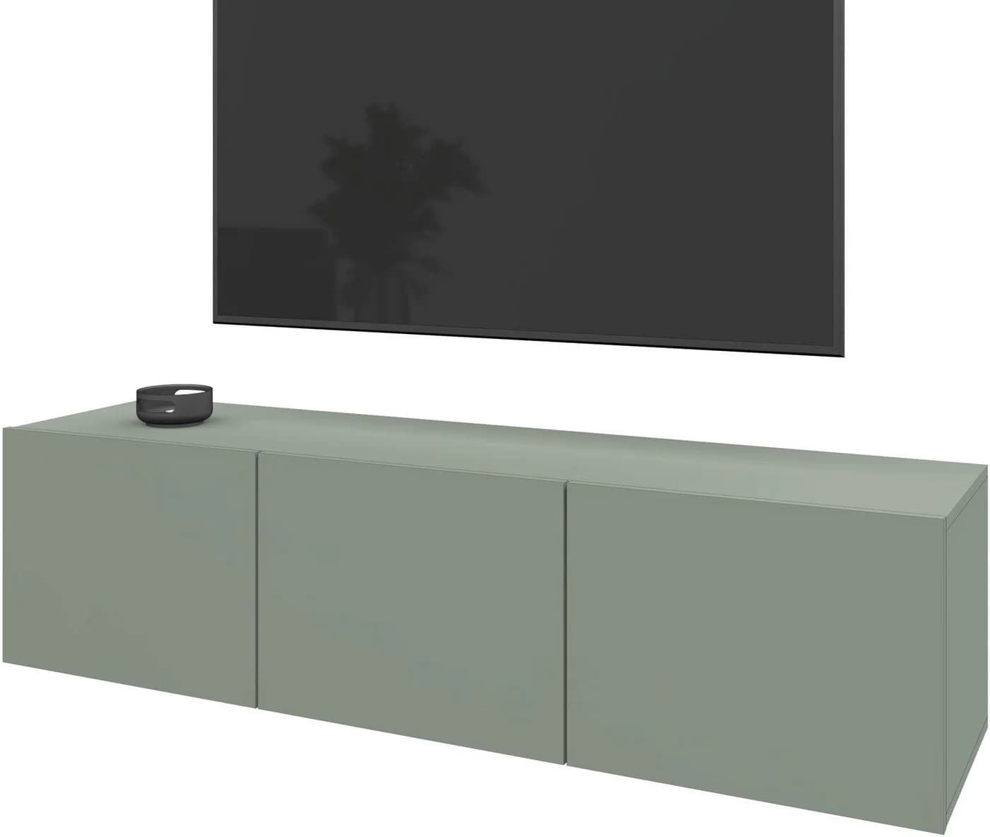 borchardt Möbel Lowboard Sophia TV-Schrank 3 Türen Salbei Modern - Bild 2