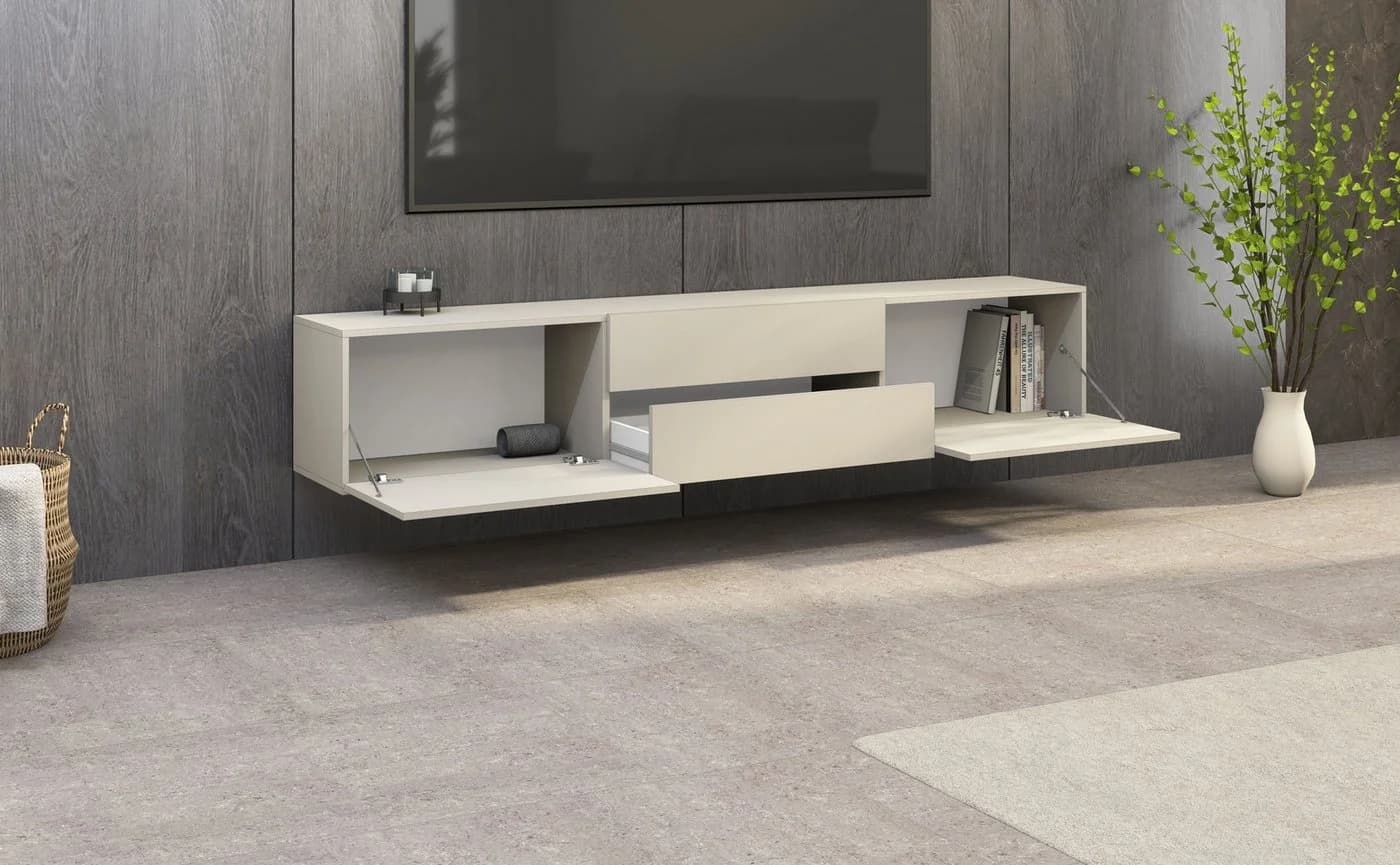 borchardt Möbel Lowboard Sophia Beige Modern TV-Schrank - Bild 4