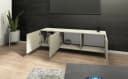 borchardt Möbel Lowboard Sophia TV-Schrank Beige Metallfüße Bild 4