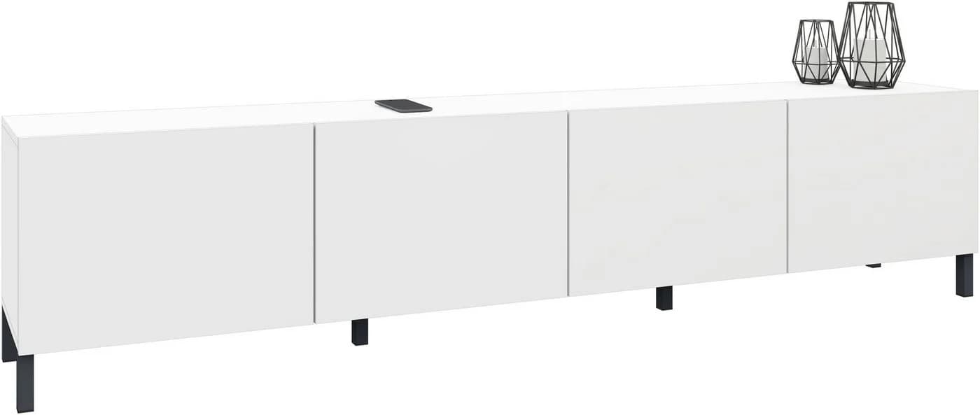borchardt Möbel Lowboard Sophia TV-Schrank Weiß 4-türig - Bild 2