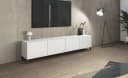 borchardt Möbel Lowboard Sophia TV-Schrank Weiß Metallfüße Bild 1