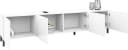 borchardt Möbel Lowboard Sophia TV-Schrank Weiß Metallfüße Bild 4