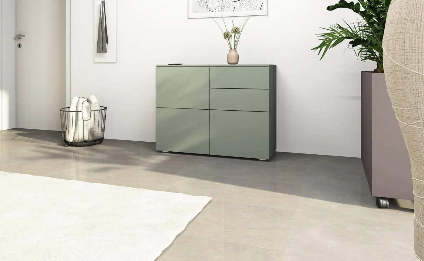 Kommode BORCHARDT MÖBEL Rova Grifflos Modern Salbeigrün - Bild 4