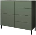 Kommode Haama von BORCHARDT MÖBEL Modern Grifflos Metallfüße Salbei Bild 2