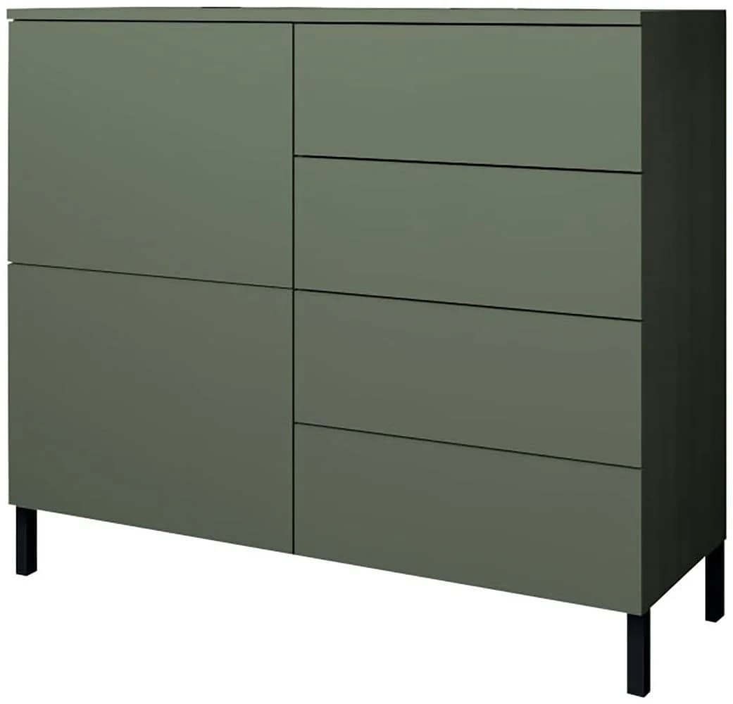 Kommode Haama von BORCHARDT MÖBEL Modern Grifflos Metallfüße Salbei - Bild 2