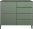 Kommode Haama von BORCHARDT MÖBEL Modern Grifflos Metallfüße Salbei Bild 3