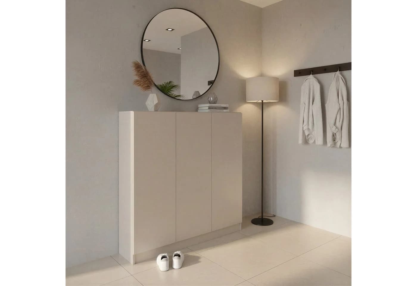 borchardt Möbel Schuhschrank Vaasa Beige Push-to-Open 12 Fächer - Bild 5