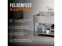 GastroHero Edelstahl Spültisch mit Becken und Grundboden Bild 3