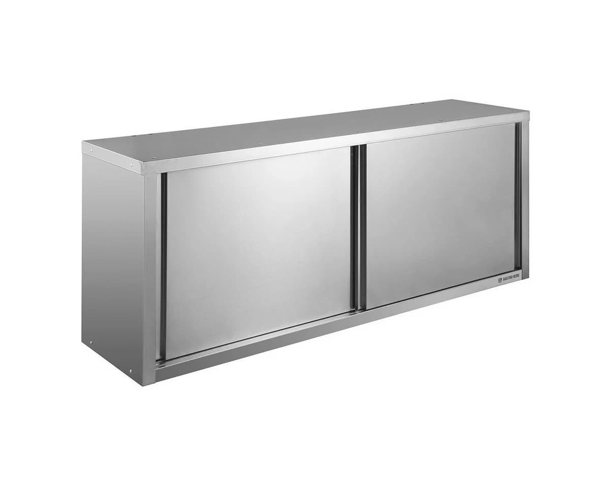 GastroHero Wandhängeschrank Edelstahl 160 cm mit Schiebetüren - Bild 2
