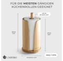Exitoso Küchenrollenhalter Bambus Dunkelbraun Freistehend Bild 3