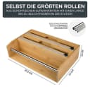 Exitoso Küchenrollenhalter Bambus 3-in-1 ohne Bohren Bild 3
