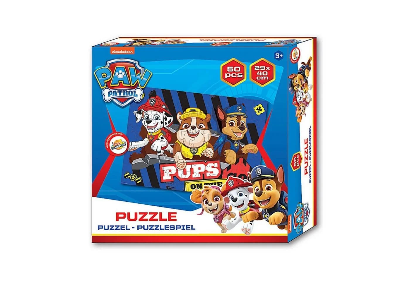 PAW Patrol Puzzle Pups on the Go, 50 Teile, Kinderpuzzle ab 3 Jahren - Bild 2
