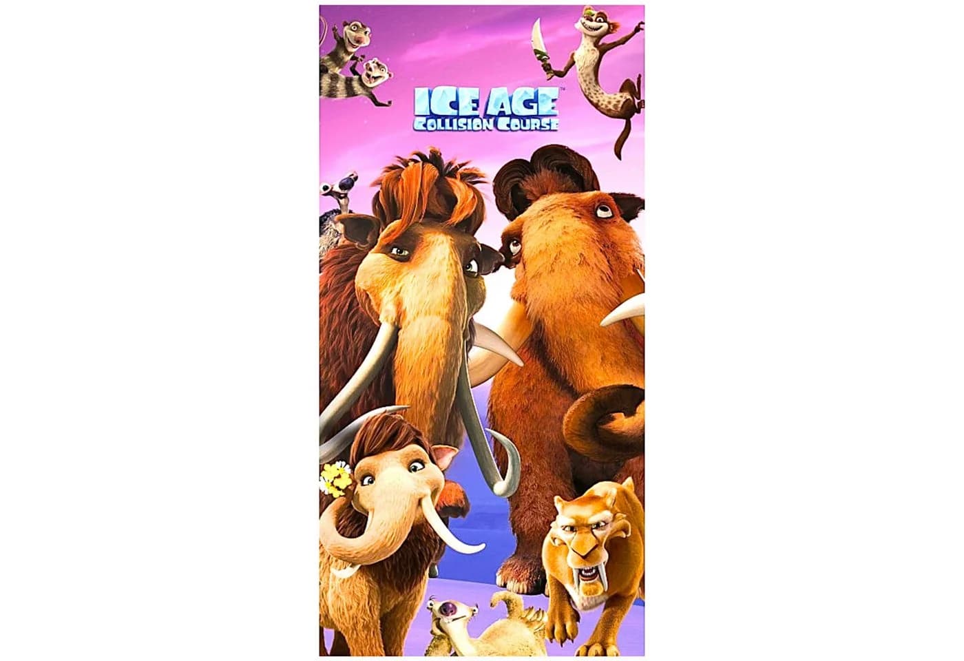 Halantex Badetuch ICE AGE Kinder Strandtuch Baumwolle Bunt