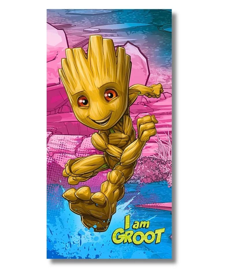 MARVEL Badetuch Groot - Guardians of the Galaxy, Baumwolle, Jungen Strandtuch