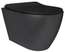 Alpenberger Tiefspül-WC Hänge-WC Set Schwarz Nano-Beschichtung Bild 2