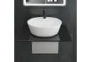 Alpenberger Aufsatzwaschbecken Set 4-tlg. Keramik Nano Schwarz/Weiss Bild 1