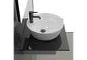 Alpenberger Aufsatzwaschbecken Set 4-tlg. Keramik Nano Schwarz/Weiss Bild 3