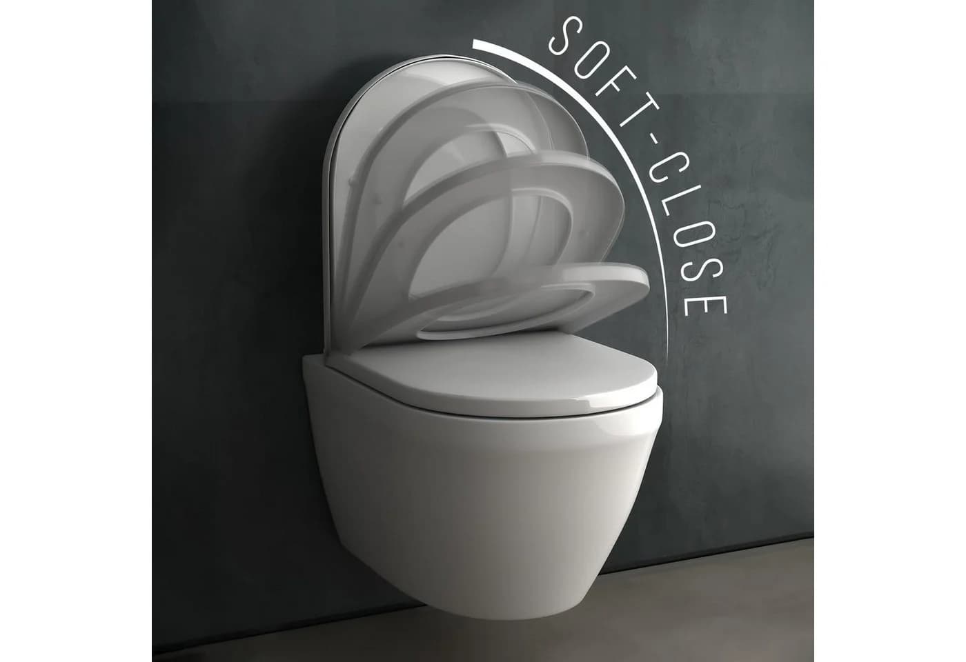 Alpenberger Wand-WC Set spülrandlos mit Nano-Beschichtung und Softclose-Sitz - Bild 5