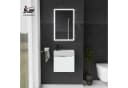 Alpenberger Badmöbel-Set 45 cm Weiß Keramik Aufsatzwaschbecken Hängeschrank Bild 1