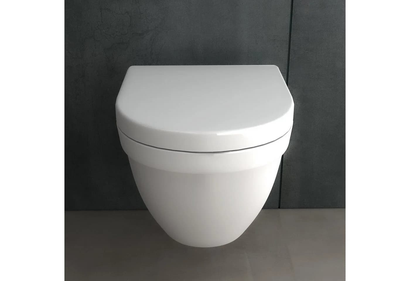 Alpenberger Dusch-WC Wandhängend mit Intimdusche Weiß