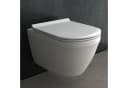 Alpenberger WC-Komplettset - Toilette mit Spülkasten - Vorwandelement WC Set Komplett Geberit, Wandmontage, Spülrandloses WC Wand WC Spülrandlos, Hänge WC mit WC Sitz mit Absenkautomatik Bild 1