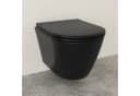 Alpenberger WC-Komplettset Spülrandloses WC Schwarz Nano-Beschichtung Bild 2