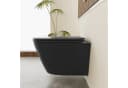 Alpenberger WC-Komplettset Spülrandloses WC Schwarz Nano-Beschichtung Bild 4