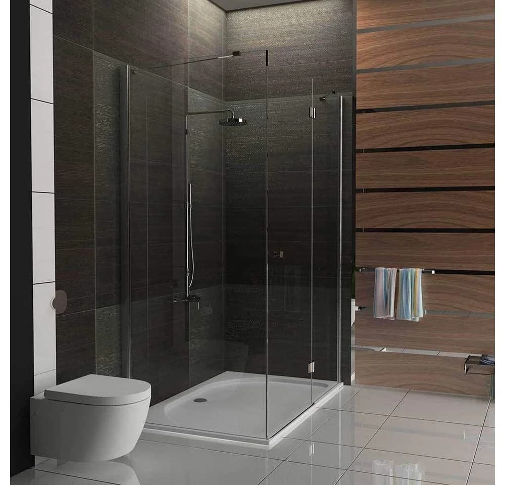 Alpenberger Eckdusche mit Nano Duschkabine 120x80 cm Sicherheitsglas - Bild 4
