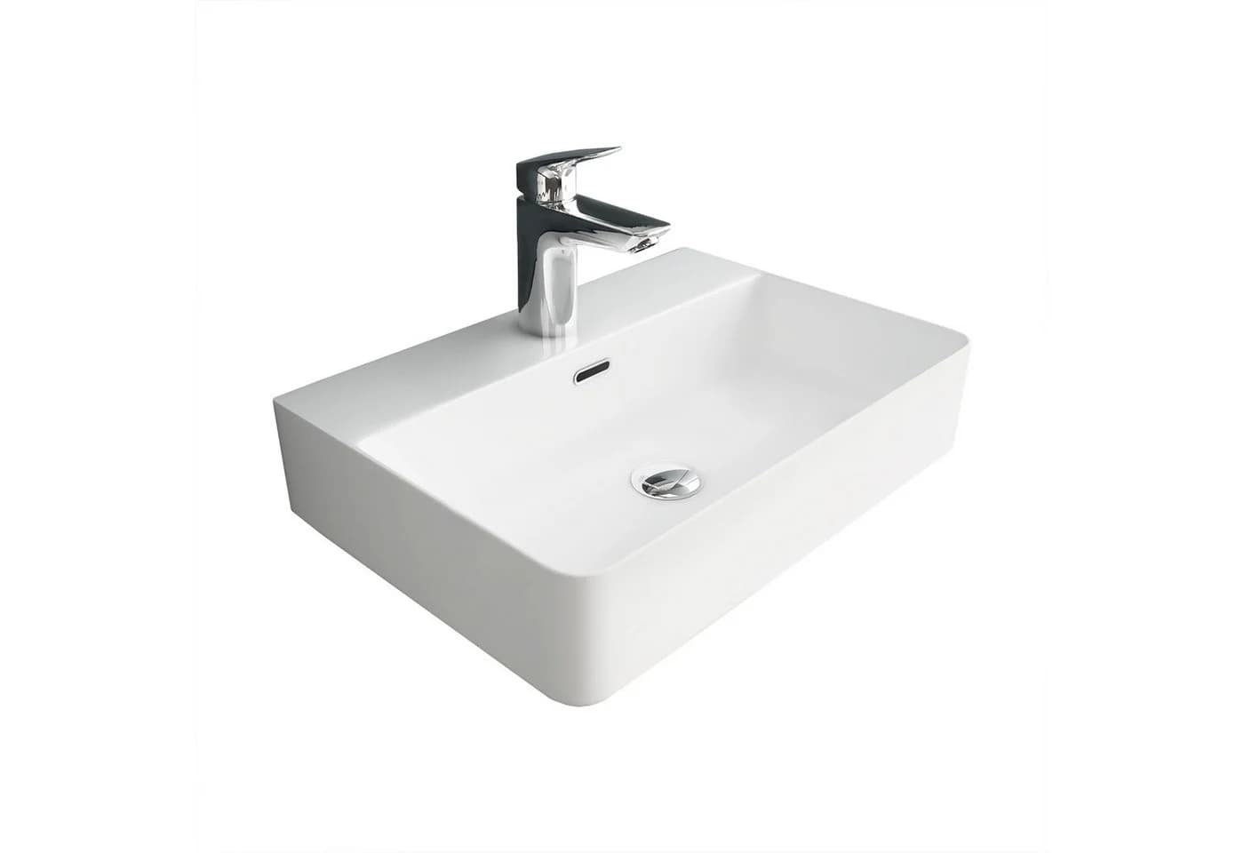 Alpenberger Aufsatzwaschbecken 60 cm Weiß Nano-Effekt - Bild 2